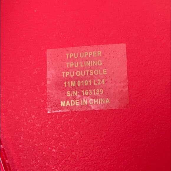 Tory Burch Mellow Jelly Mules Mary Janes Red Sandals Size 11 - Picture 8 of 9